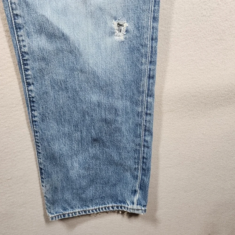 Vintage GAP Men's Straight Fit Jeans 34×31 Distressed Medium Wash Frayed‎ Hems - Picture 8 of 16